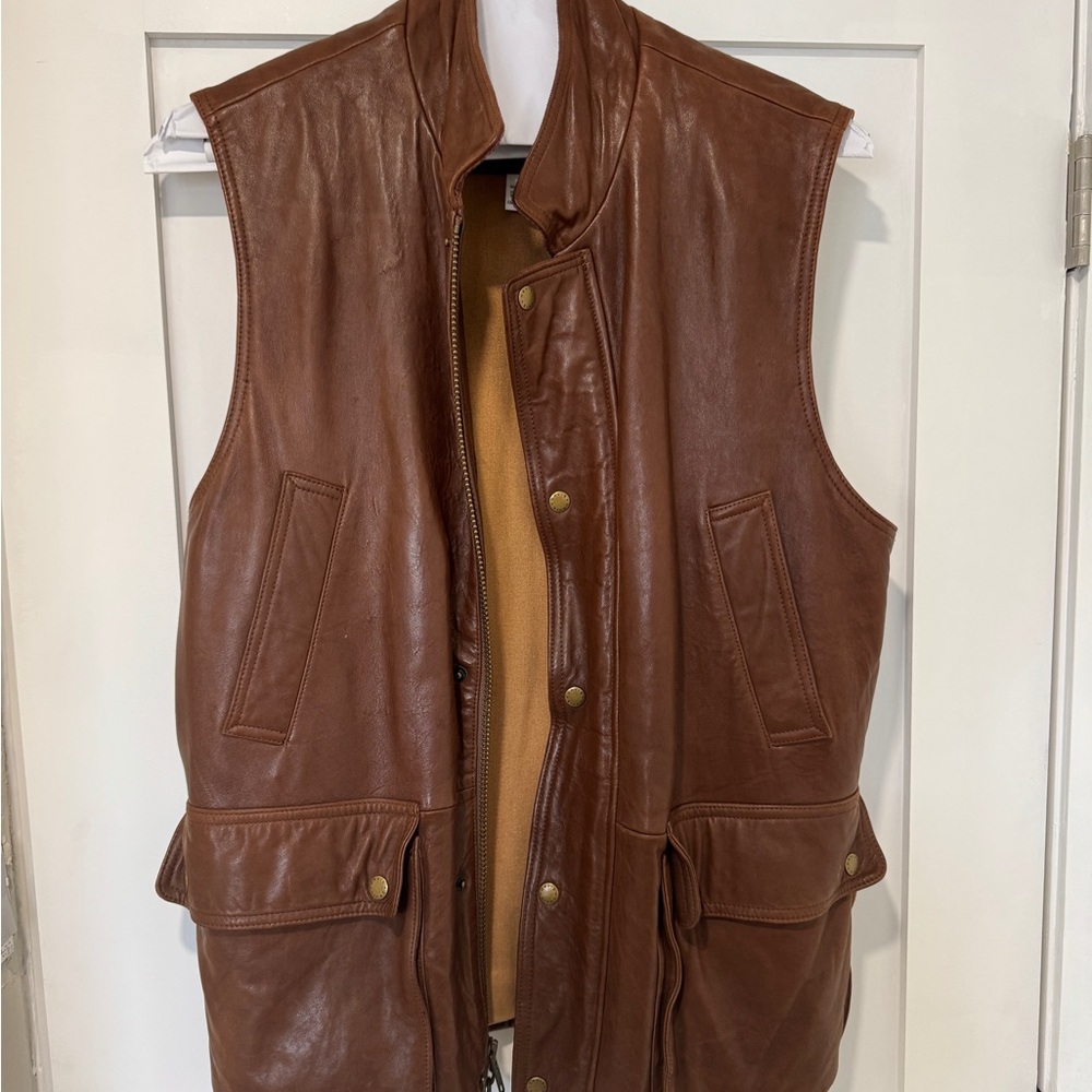 Orvis Tan Leather Vest
